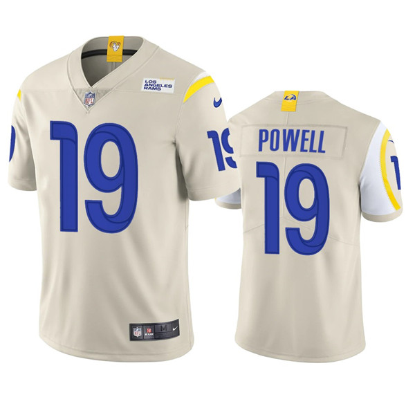 Men's Los Angeles Rams #19 Brandon Powell Cream Vapor Untouchable Limited Stitched Football Jersey